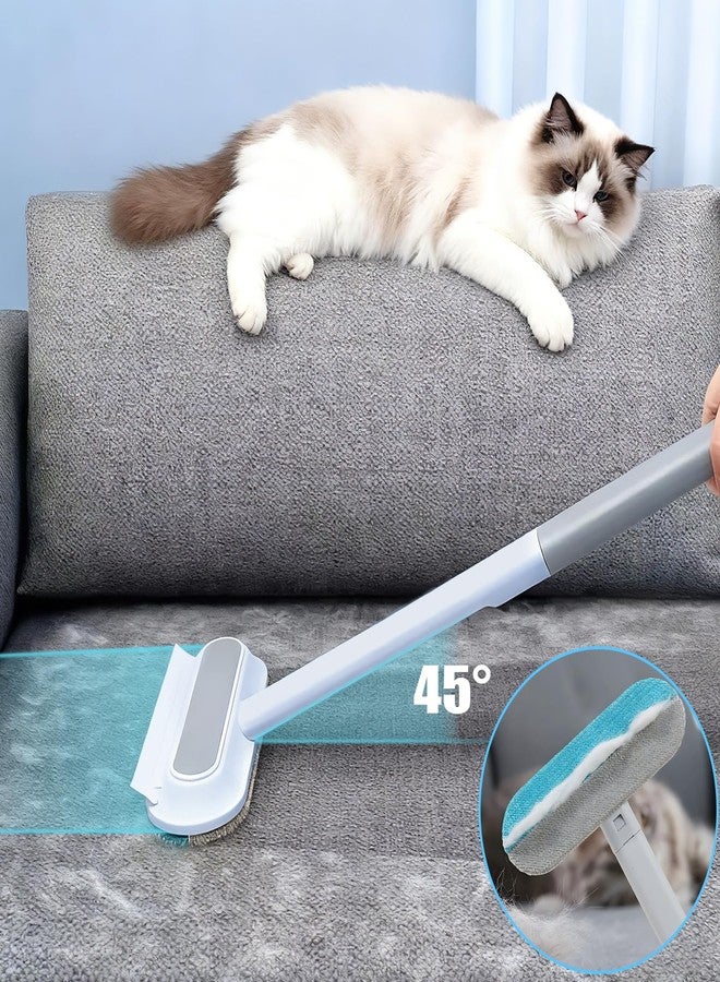 Morofme Multifunctional Pet Hair Remover Tool 4 in 1 Dog and Cat Fur Removal Brush Pet Hair Remover Adjustable Lint Brush Handle Fur Remover Water Scraper for Window Furniture Carpets Sofa Car Clothes - Image 4