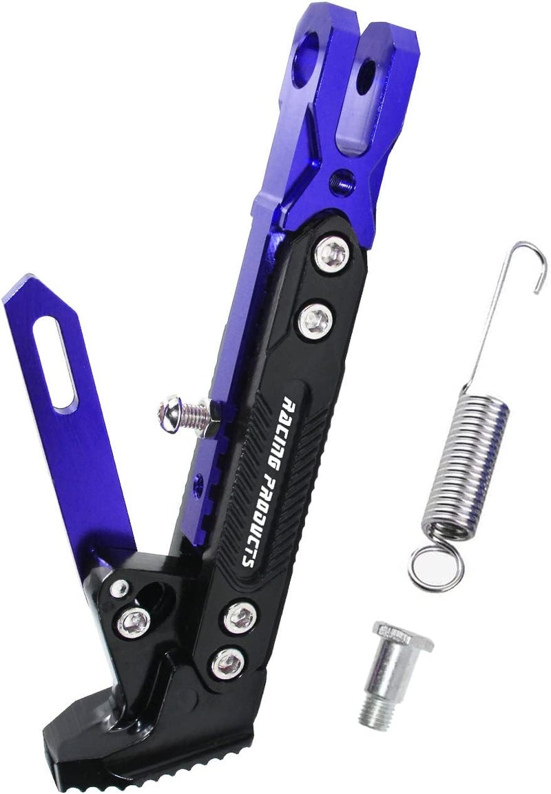 Adsspro Universal Motorcycle Kickstand Accessories Motor Scooter Modified CNC Aluminum Alloy Adjustable Tripod Holder Kickstand Foot Side Support Stand Motor Scooter Motorbike Motocross Dit Pit Bike - Image 1