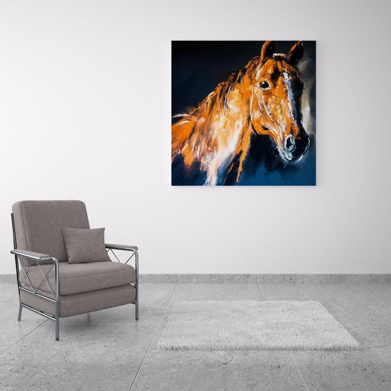 BPA Horse Face Canvas Wall Art - Image 3