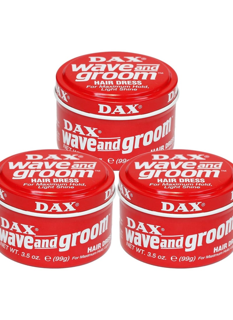 DAX - Dax Wave And Groom Hair Dress For Maximum Hold Light Shine 99G - Image 1