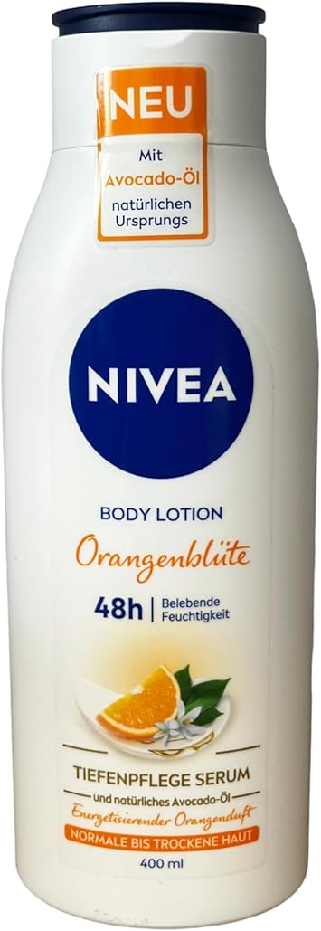 Nivea لوشن الجسم نيفيا برائحة زهر البرتقال 400 مل كريم مرطب للجسم بزيت الأفوكادو ذو الأصل الطبيعي مع عطر منعش للبشرة العادية والجافة - Image 5