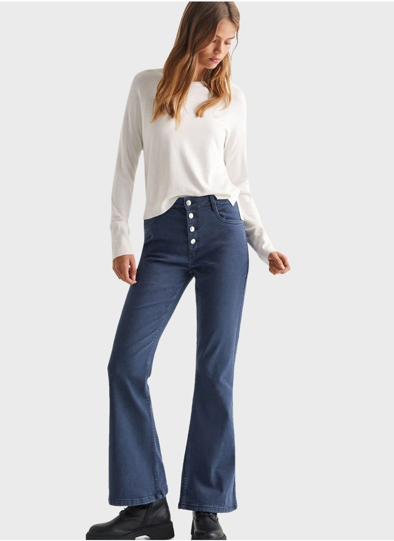 MANGO - Youth Flared Jeans - Image 1