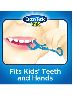 Dentek DenTek Kids Fun Flossers, Floss Picks, Removes Food & Plaque, 90 Count  - Image 3