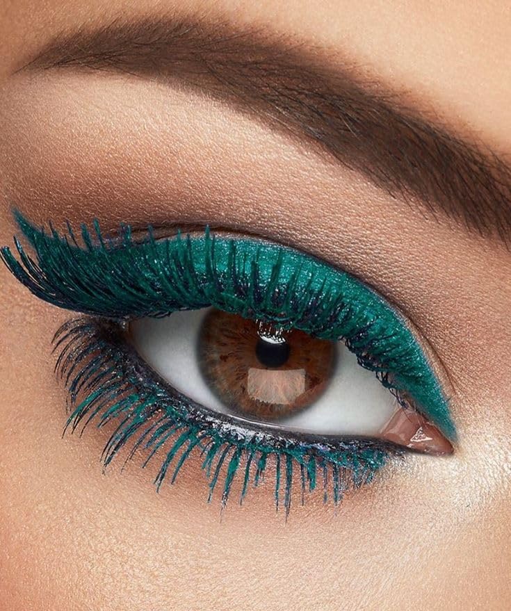 Maydear Dark Green Waterproof Long Lasting Smudgeproof Mascara for Women's Eye Makeup - Image 3