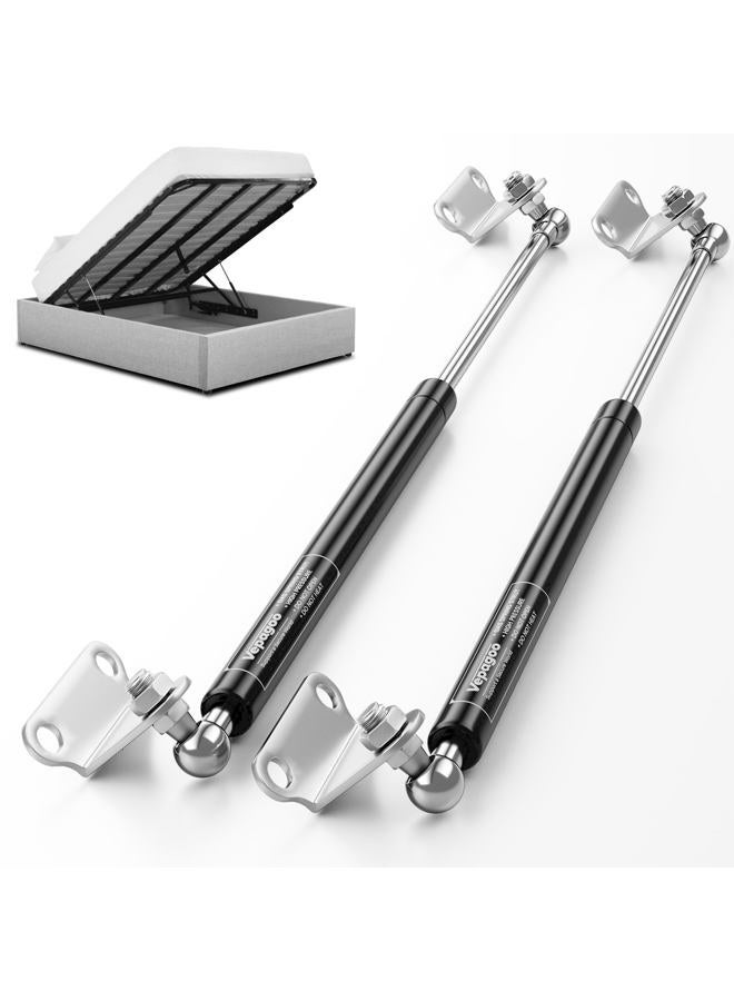 Vepagoo 20 Inch 150 lb/667N Per Gas Shock Strut Spring for RV Bed Boat Bed Cover Door Lids Floor Hatch Door Shed Window and Other Custom Heavy Duty Project, a Set of 2 with L Mounts - Image 1