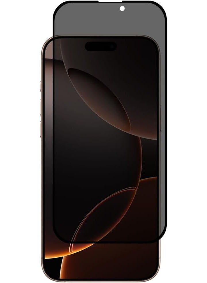iPhone 16 Pro 5G Privacy Screen Protector, Tempered Glass with Anti-Glare, HD Full Coverage, 9H Hardness - Image 1