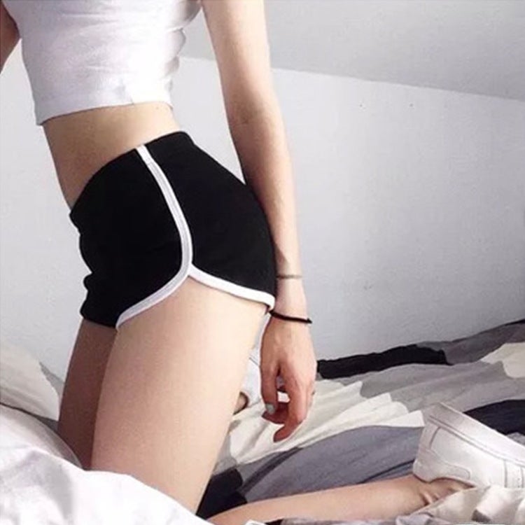 2022 Womens Sporty Shorts Summer Korean Style Casual Home Yoga Running Fitness Black  - Image 4