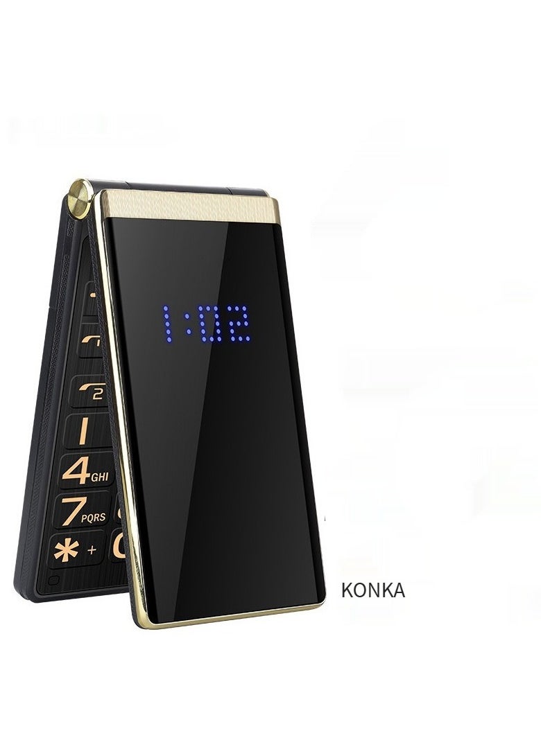 KONKA - Flip Feature Phone with Dual Screens and Physical Keypad - Image 1
