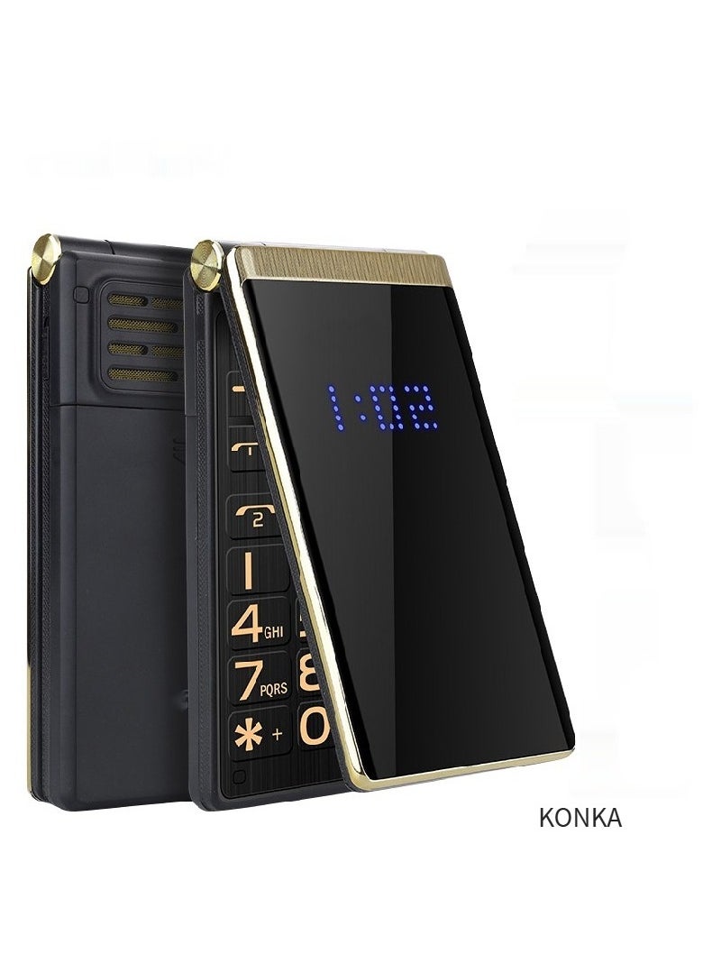KONKA - Flip Feature Phone with Dual Screens and Physical Keypad - Image 1