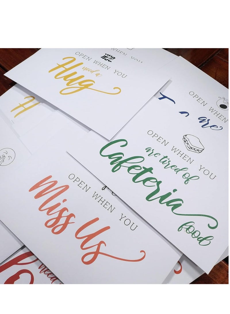 Open When Envelopes16 Pieces Romantic Long Distance Relationship Gift Colorful Open Letters Leaving Gift University College Care Package Home Gift for Daughter Son