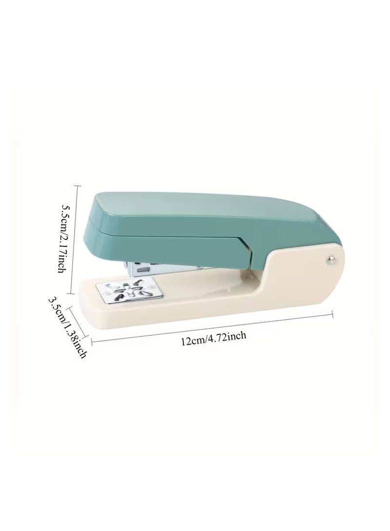 Arabash 360° Rotating Desktop Stapler - Manual Operation, Green, , , 25-Sheet Capacity, Durable Metal Construction, Ergonomic Design for Office and Home Use - Image 2
