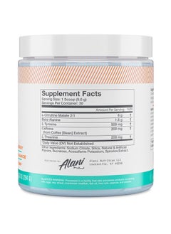 Alani Nu Pre Workout Powder Amino Energy Boost Endurance Supplement Sugar Free 200mg Caffeine L-Theanine, Beta-Alanine, Citrulline - 30 Servings Island Crush  - Image 2