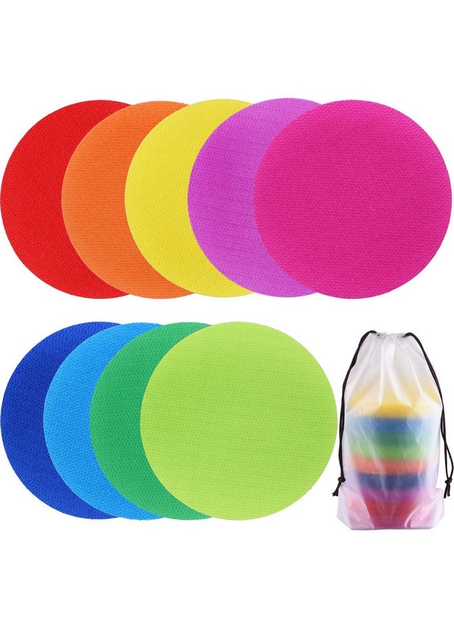 SIQUK 63 Pieces Carpet Markers Hook And Loop Carpet Marker For Classroom 9 Colors  - Image 2