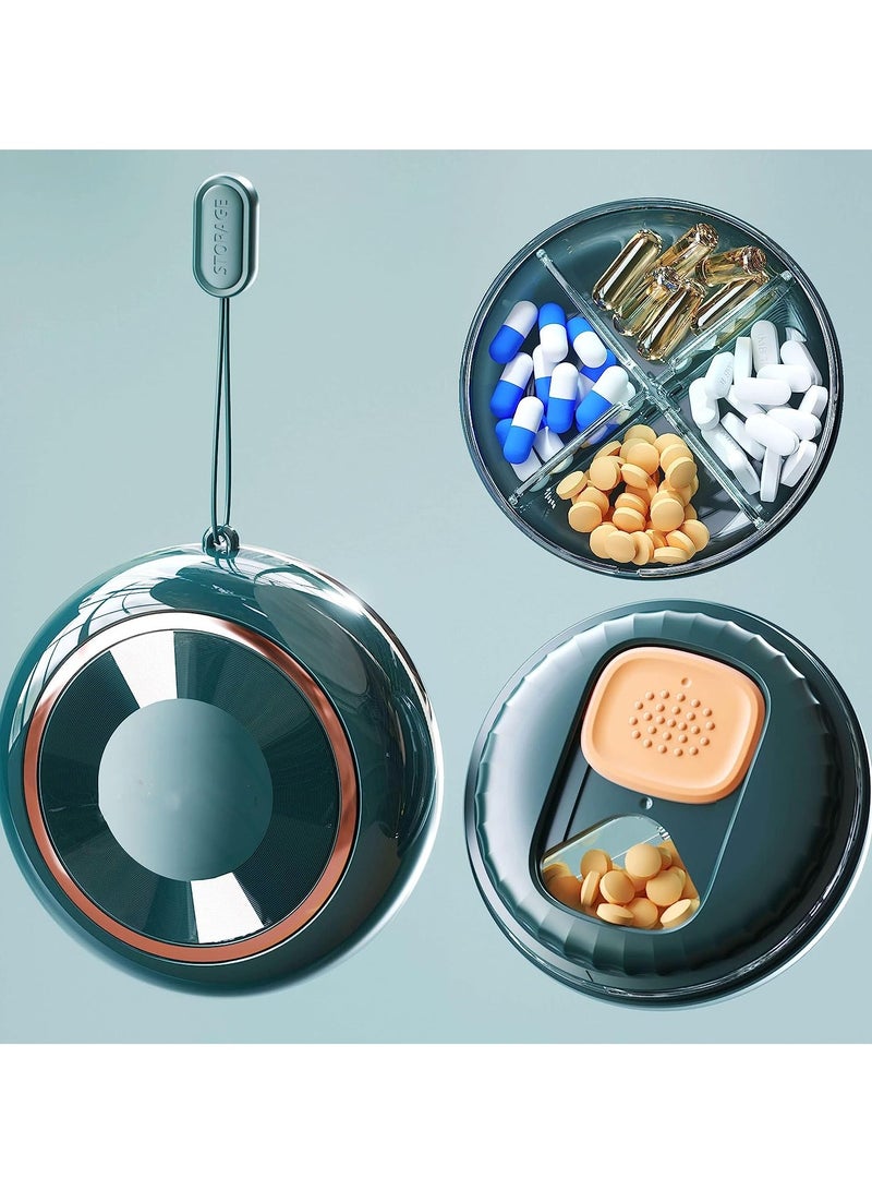 SYOSI Small Pill Box Travel Daily Pill Organizer Waterproof Portable Daily Small Cute Pill Case for Purses Pocket Compact Travel Medicine Holder - Image 1