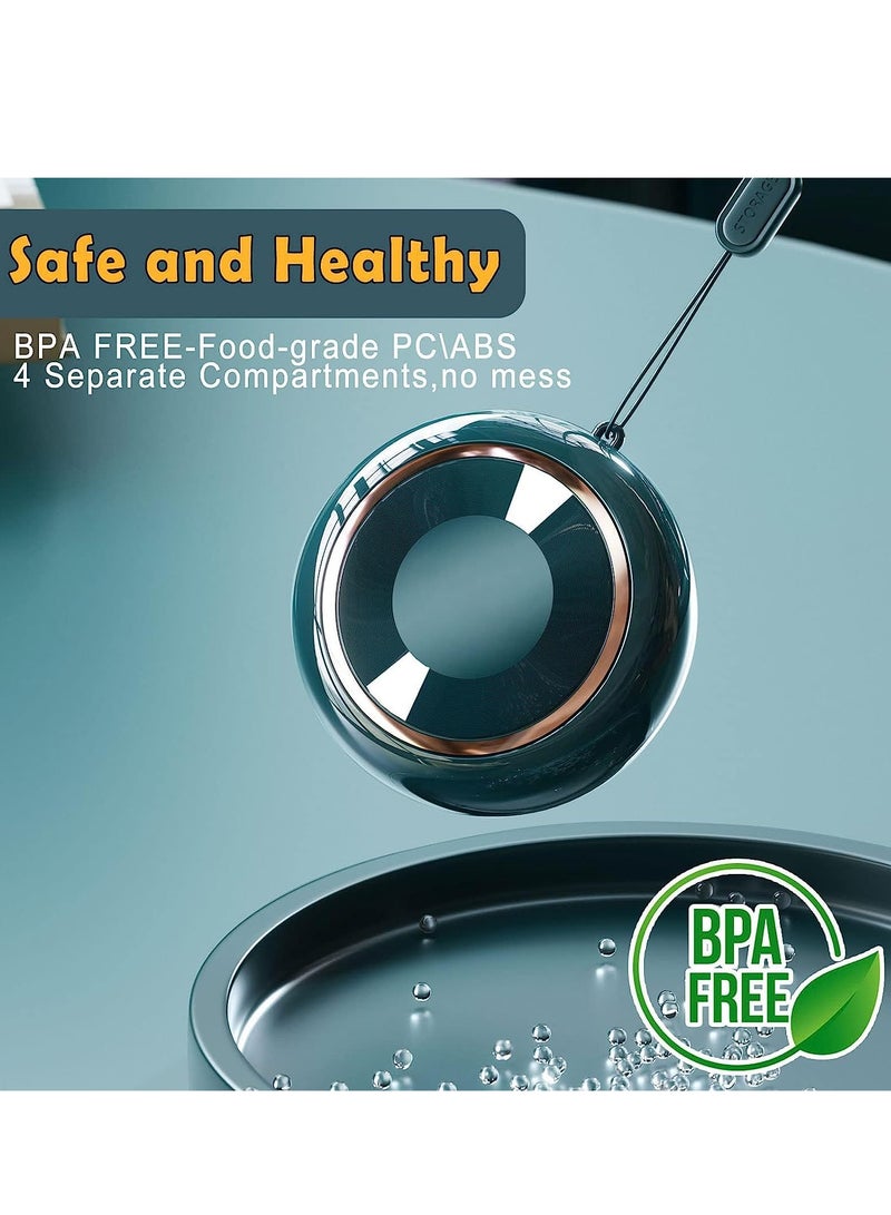 SYOSI Small Pill Box Travel Daily Pill Organizer Waterproof Portable Daily Small Cute Pill Case for Purses Pocket Compact Travel Medicine Holder - Image 5