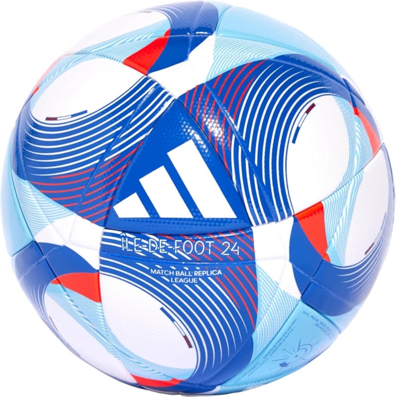 Adidas Ball (Laminated) Olympics24 Lge White/Solred/Clesky/for Men &amp; Women Size 4