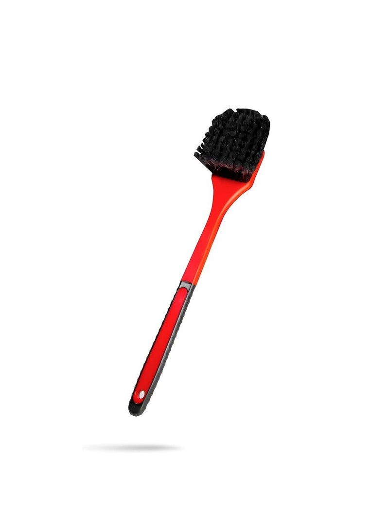 Adam's Polishes Adam's Fender Brush - Rubberized, Professional Long Handle Car Wash Brush.  - Image 1