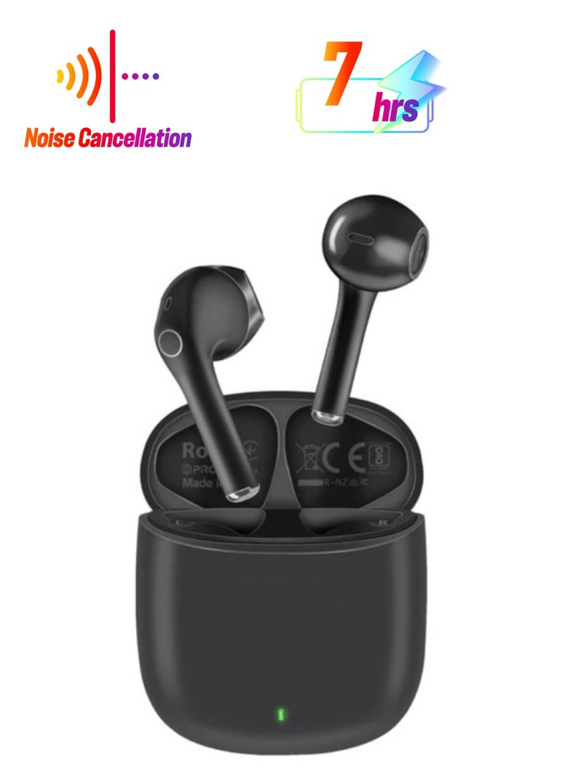 Generic - High Definition ENC TWS Wireless Earbuds with IntelliTouch black - Image 1