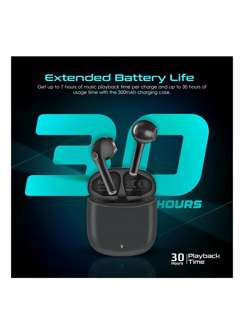 Generic - High Definition ENC TWS Wireless Earbuds with IntelliTouch black - Image 1