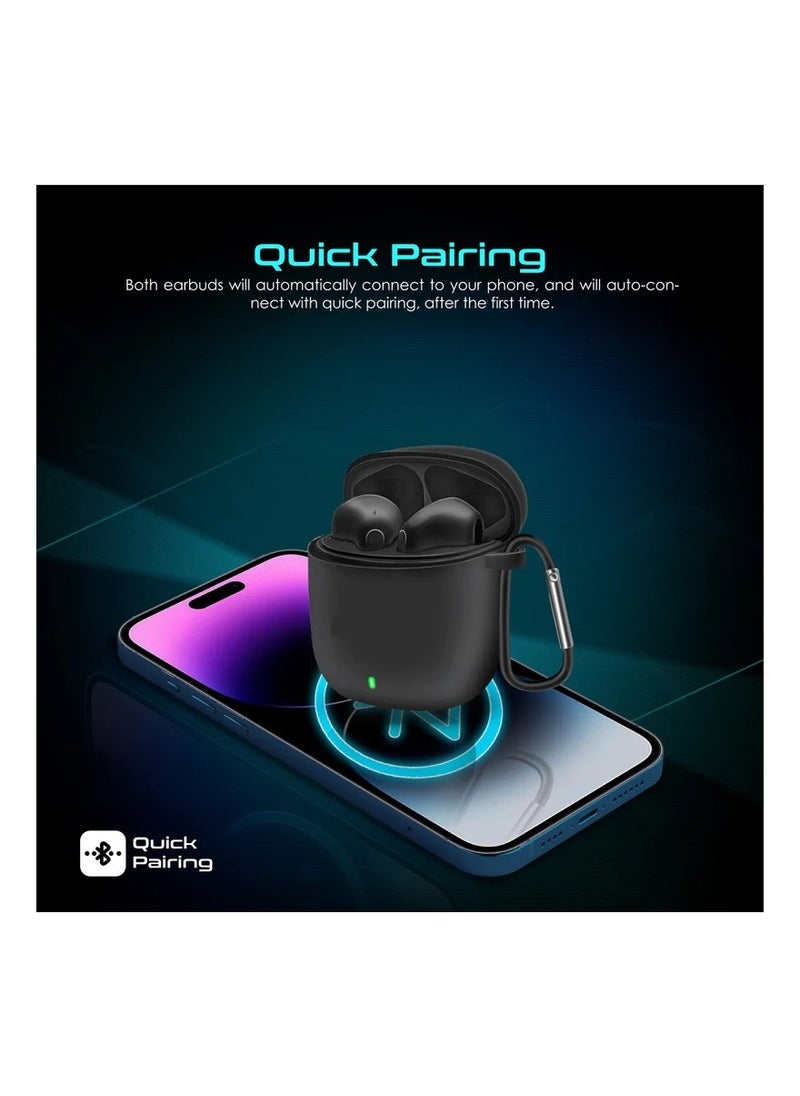 Generic - High Definition ENC TWS Wireless Earbuds with IntelliTouch black - Image 1