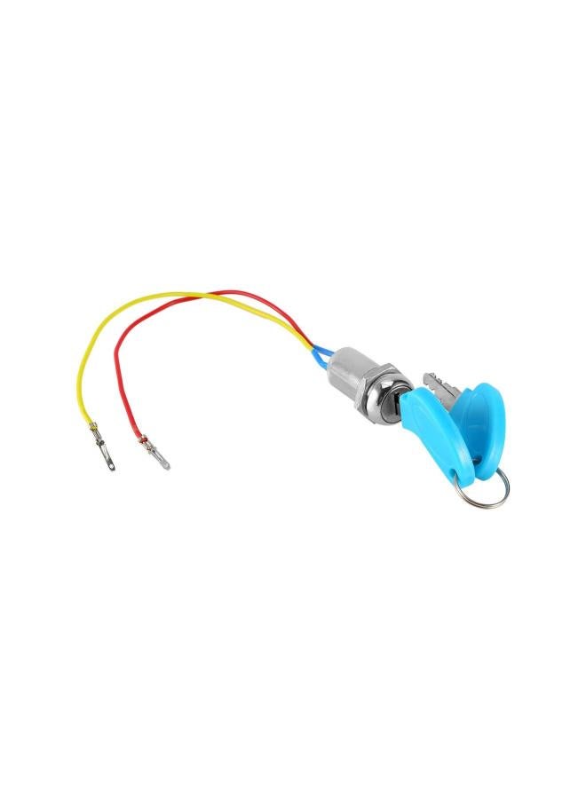 Generic Ignition Switch,2 Wires Ignition Switch Key Starter Switch with 2 Keys Locking Keys Lock On-Off for Electric Scooter ATV Moped Go Kart Electric Bicycle Throttle Lock  - Image 2