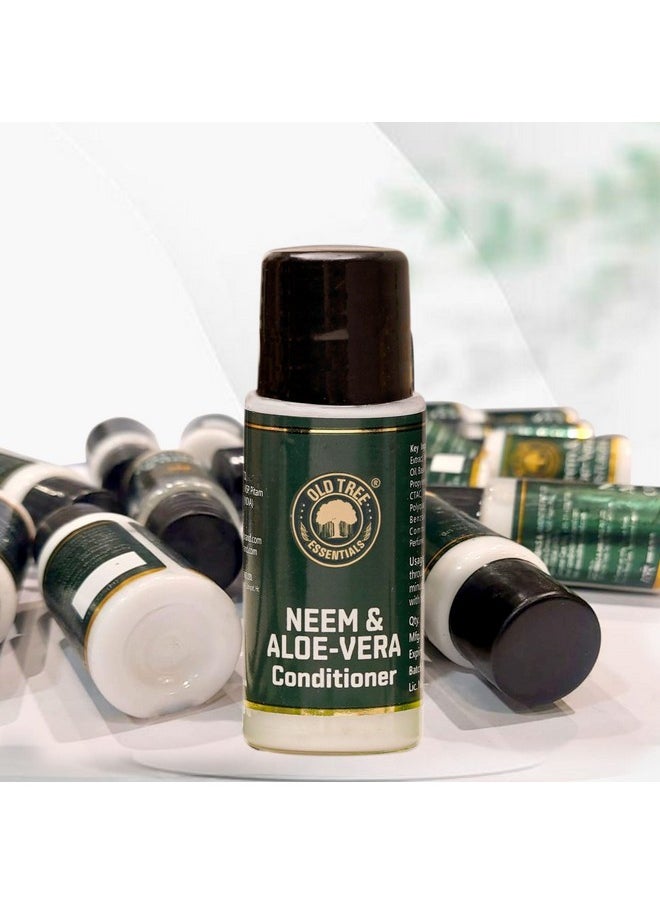 Old Tree - Neem & Aloevera Hair Conditioner Kit For Hotels 20Ml - (Set Of 100 Pcs) | Travel Size Conditioner Kit For Hotel Amenities, Guest House, Marriage Hall And Hospitality - Image 1