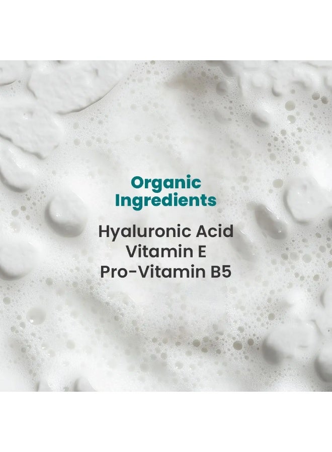 BIOCOS COSMETICS Hyaluronic Acid Face Wash Mousse With Aloe Vera, Vitamin E And Pro-Vitamin B5, Moisturizing Face Cleanser, 5.54 fl oz, Pack Of 2 - Image 4