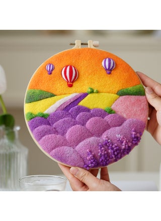 Wool Felting DIY Frame Kit Love Gift W407 Lavender (non-finished) delivery tool + Video Tutorial - pzsku/ZCF124A2765B704801A33Z/45/1746220494/d81c474e-af6f-4c5b-b272-33a333f7c780
