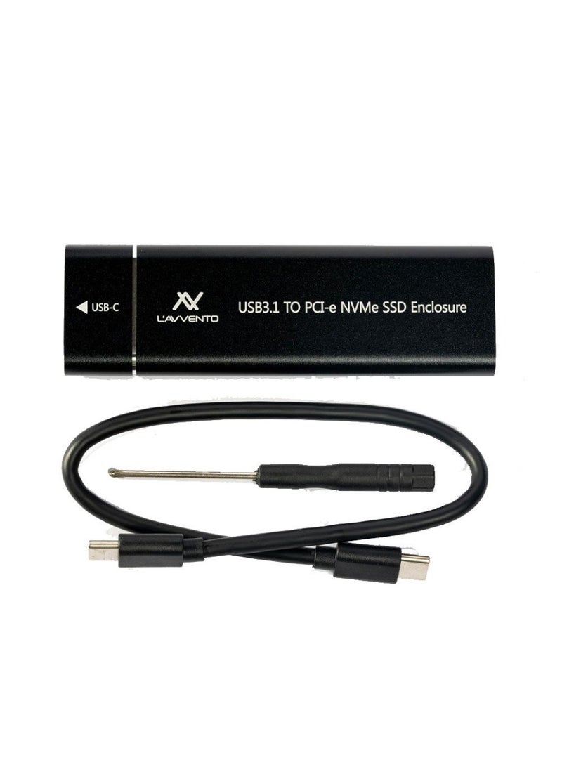 L'AVVENTO CV416 M2 NVME SATA SSD Enclosure - Image 1