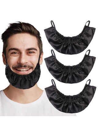 Ikimiqi Beard Bandana 3 Pack Men Beard Bib Black Beard Covers Soft Comfortable And Silky Satin Facial Hair Apron Guard Bonnet Rag Man Bedtime Bib Beard Cap Ear Beard Bandana - pzsku/ZCF12551C519388A2B00FZ/45/_/1696071476/26451c1c-d113-4397-b50c-f874798e93af