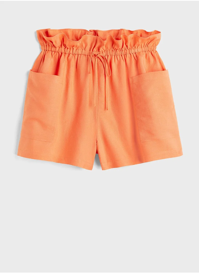 H&M Pocket Detail High Waist Shorts