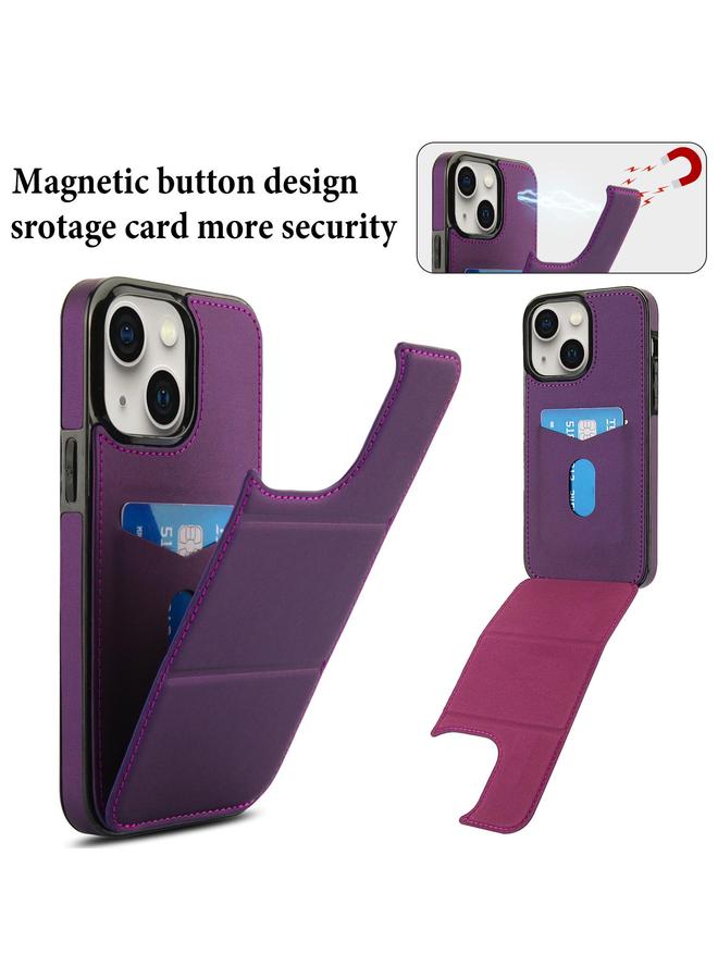 اس-توب حافظة لهاتف iPhone 13 mini، حافظة جلدية ثلاثية الطي مع فتحة للبطاقة - Image 3