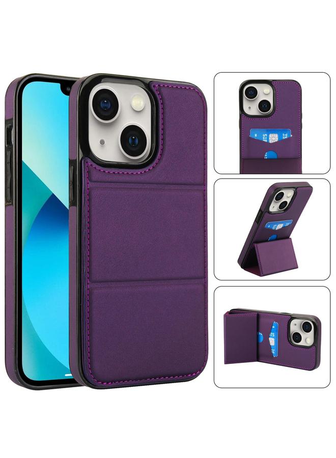 اس-توب حافظة لهاتف iPhone 13 mini، حافظة جلدية ثلاثية الطي مع فتحة للبطاقة - Image 1