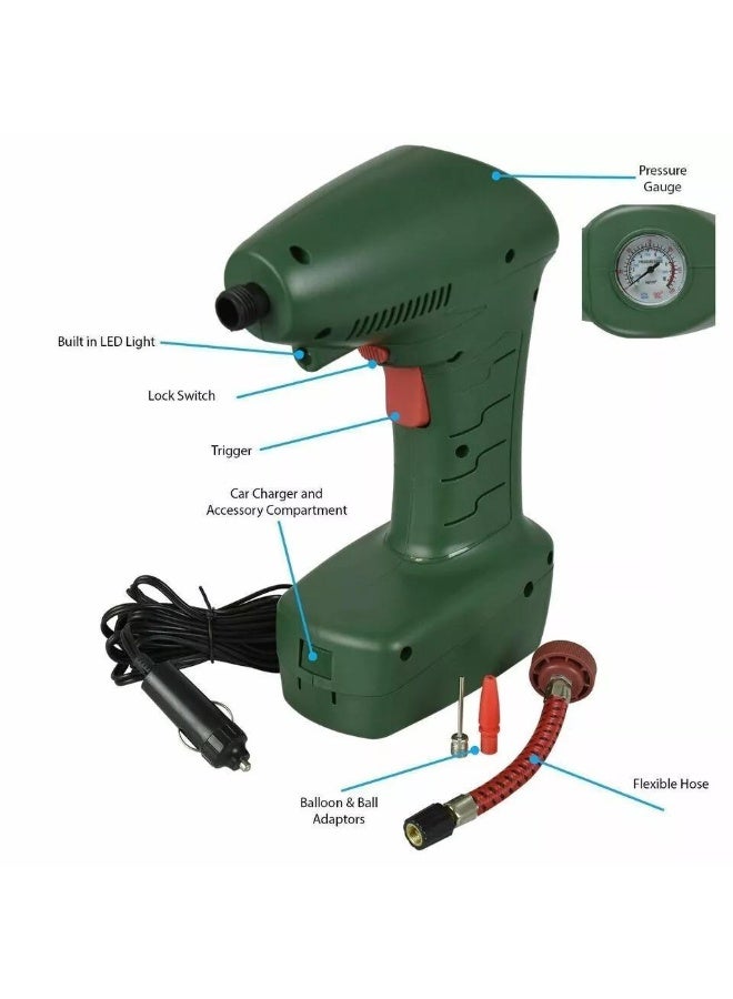 ⚡ 12V Automatic Digital Car Tyre Inflator Pump – Portable Air Compressor for Cars, Bikes & SUVs - Image 3