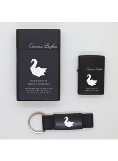 Ada Lazer Personalized Prison Break Metal Cigarette Box, Zippo Lighter and Keychain Set  - Image 1