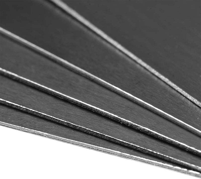 بطاقات عمل فارغة من الألومنيوم المؤكسد الأسود 80x40x0.5 مم 15 قطعة للحفر بالليزر DIY - Image 1