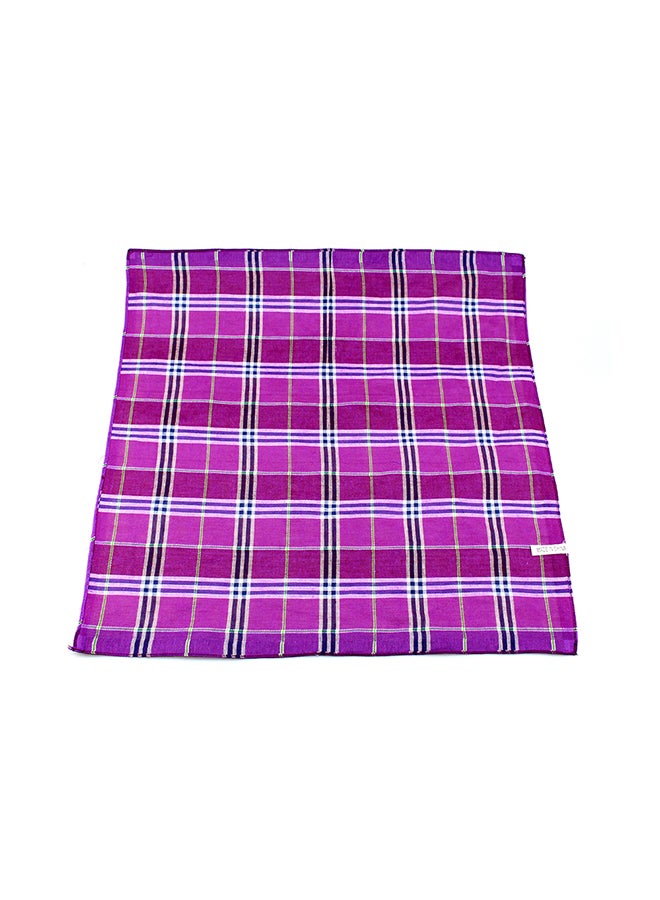 Cotton Square Handkerchief Violet - Image 1