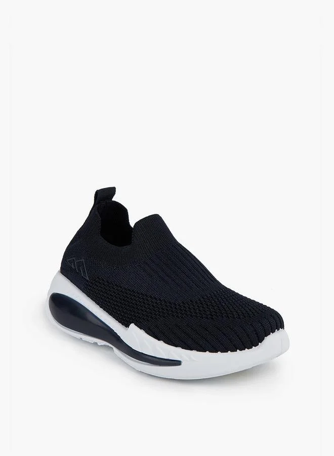 Oaklan by Shoexpress NAVY Textured Slip-On Sports Shoes With Pull Tab for Men | Best Price UAE