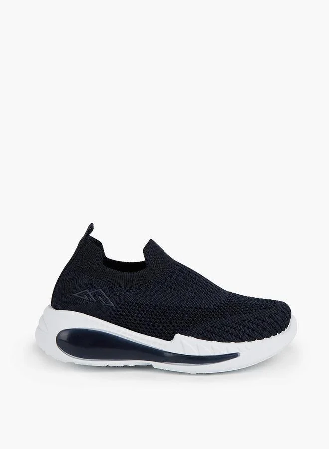Oaklan by Shoexpress NAVY Textured Slip-On Sports Shoes With Pull Tab for Men | Best Price UAE