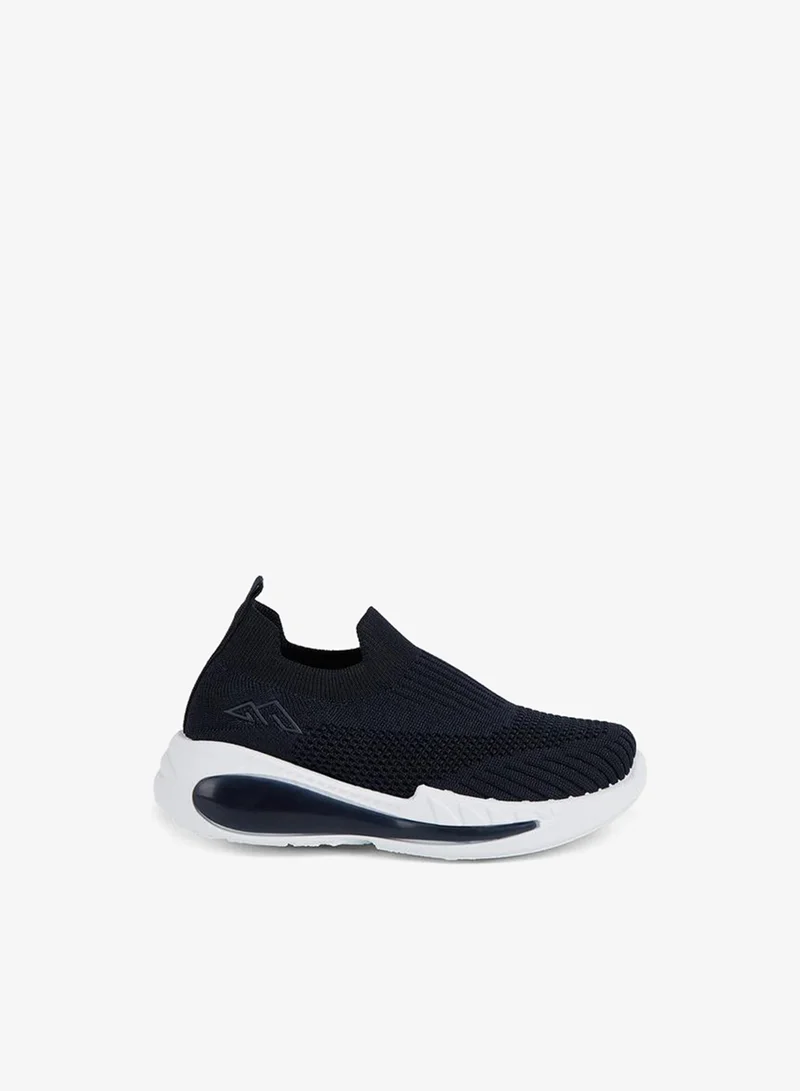 شو اكسبرس Textured Slip-On Sports Shoes With Pull Tab