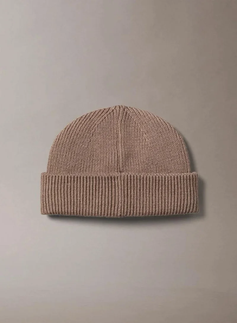 Calvin Klein Wool Cashmere Blend Fisherman Beanie