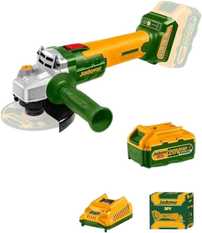 Jadever Battery Angle Grinder Machine, 4.5-Inch Size