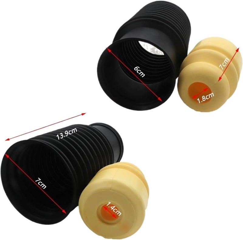 Wivplex Front Dust Cover Air Shock Absorber Bellow Buffer Boot Set - Image 2