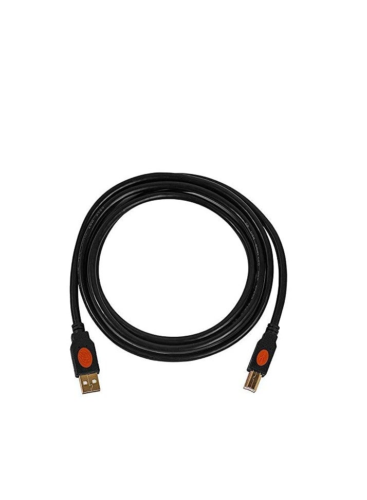 2B USB 2.0 printer cable and 1.8 meters length from 2p - black, model (DC107), for printers - Image 2