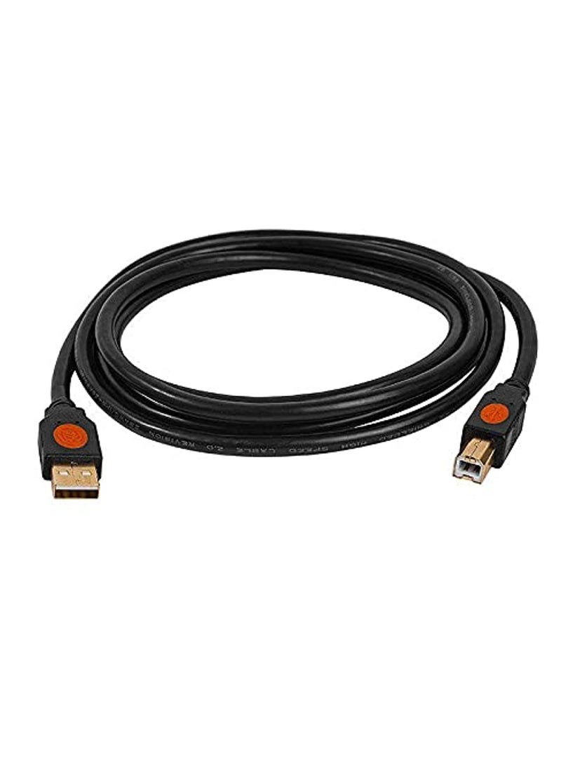 2B USB 2.0 printer cable and 1.8 meters length from 2p - black, model (DC107), for printers - Image 1