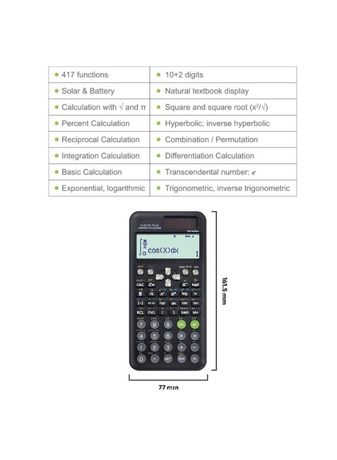 Generic FC991 Advanced Scientific Calculator 2nd Gen – Dual-Mode for Engineering & Business | Multifunctional Math Tool for Students & Professionals  - Image 4