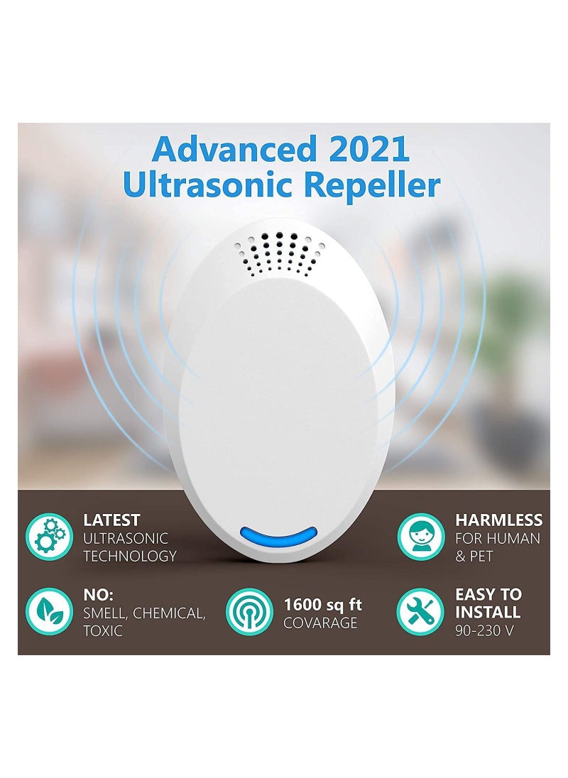 SYOSI - Ultrasonic Pest Repeller Plug-In - Electronic Insect Control Defender 2Pack - Roach Bed Bug Mouse Rodent Mosquito Killer - Indoor Reject Repellent - For Cockroach Ants Mice Fly Rat - Image 1