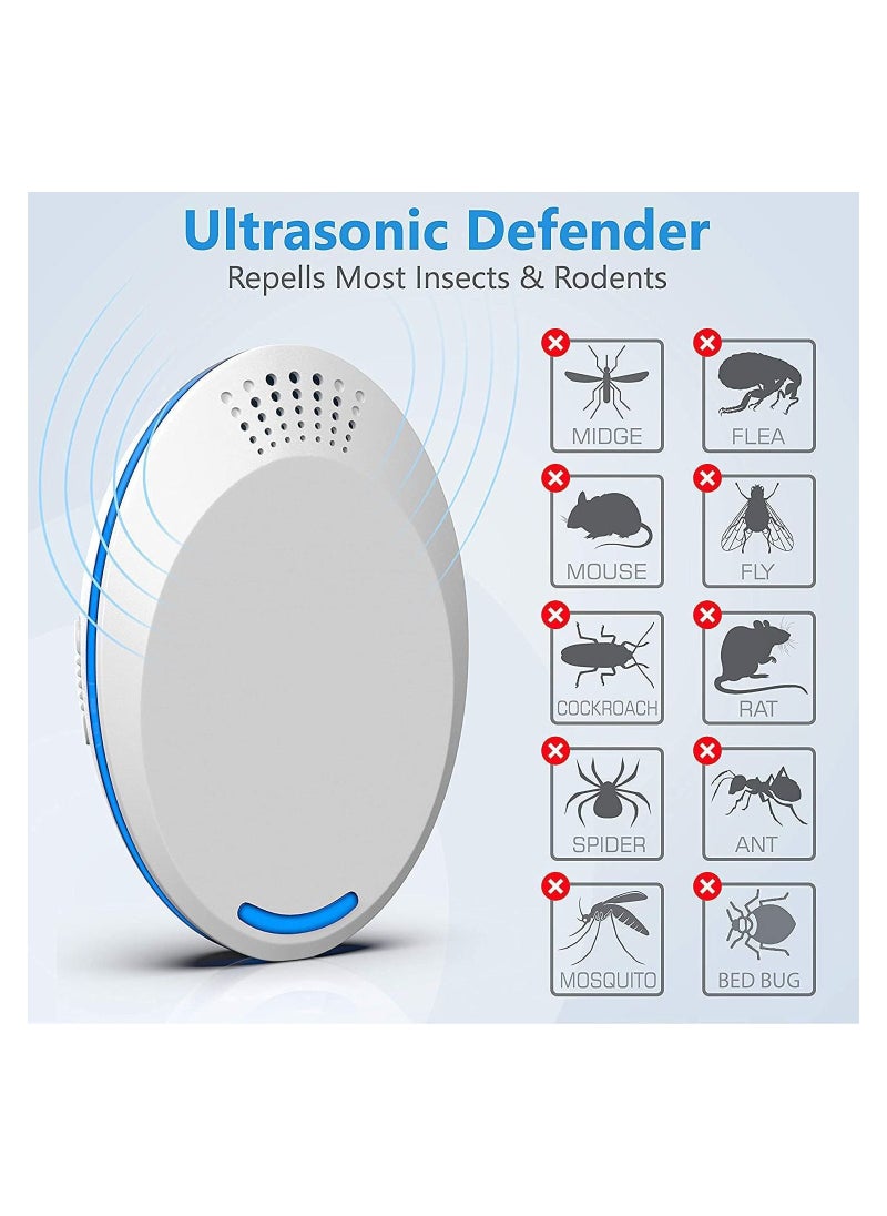 SYOSI - Ultrasonic Pest Repeller Plug-In - Electronic Insect Control Defender 2Pack - Roach Bed Bug Mouse Rodent Mosquito Killer - Indoor Reject Repellent - For Cockroach Ants Mice Fly Rat - Image 1