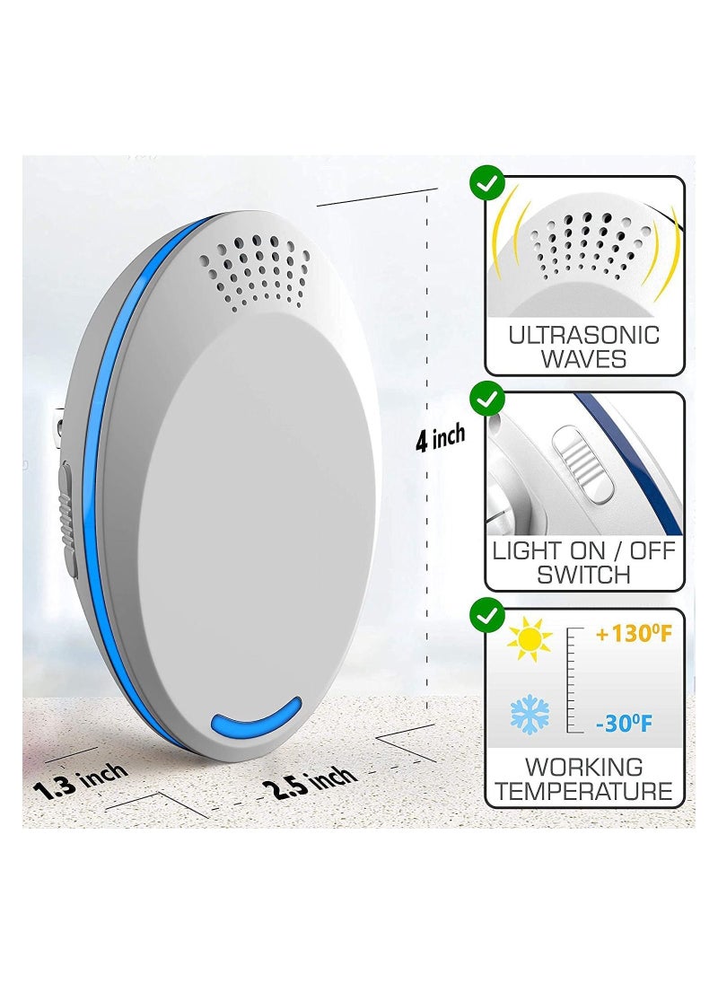 SYOSI - Ultrasonic Pest Repeller Plug-In - Electronic Insect Control Defender 2Pack - Roach Bed Bug Mouse Rodent Mosquito Killer - Indoor Reject Repellent - For Cockroach Ants Mice Fly Rat - Image 1