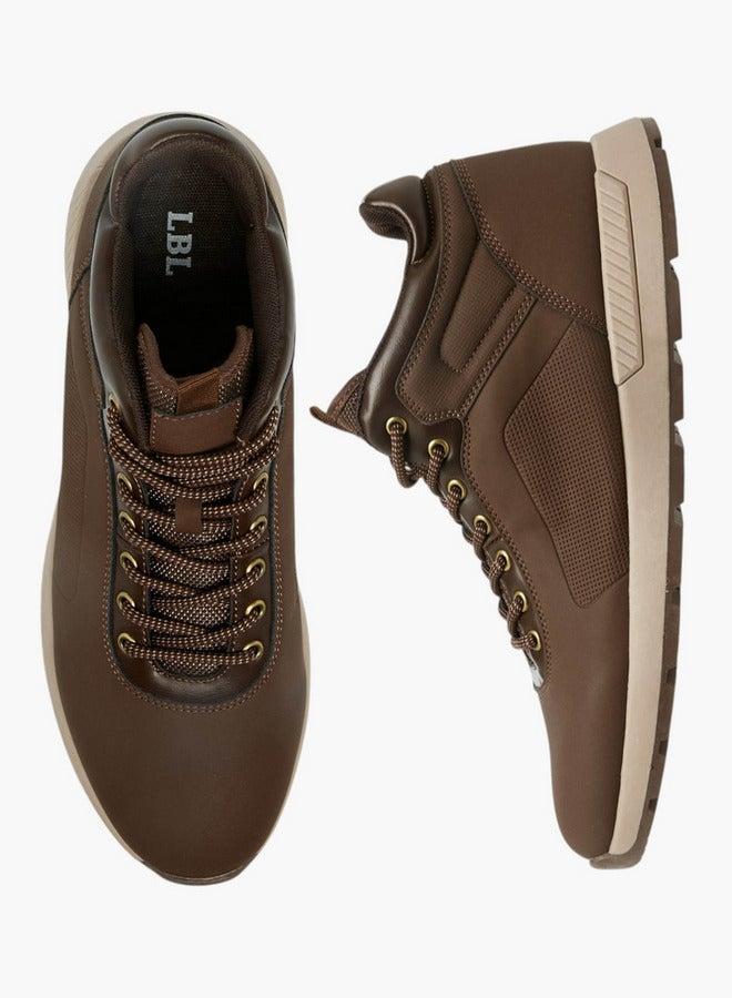 LBL by Shoexpress Panelled Lace-Up Ankle Boots - Image 3